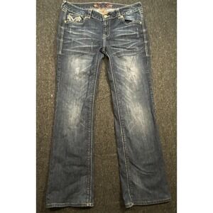 Philanthropy Stretch Bootcut Western Cowgirl Blue Jeans Women's Sz 15/16 Denim